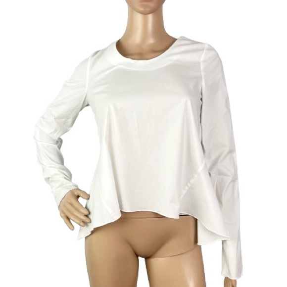 NEW TOTEME WHITE COTTON POPLIN SHIRT - Picture 1 of 7